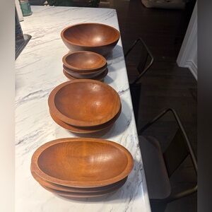 Wooden Bowl Set
